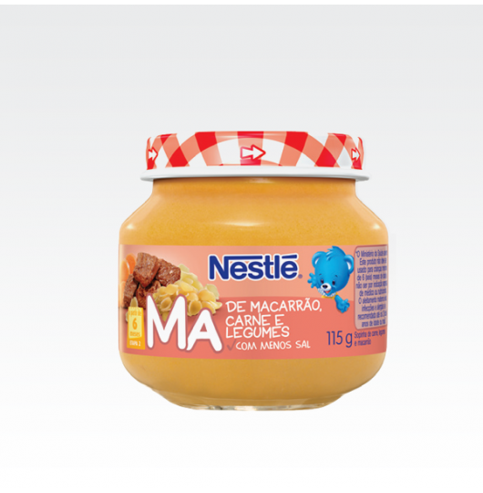 Papinha Nestle Macarrão Carne e Legumes